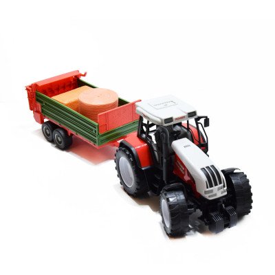 Pótkocsis Játék Traktor