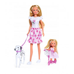 Steffi Baba Kutyával Barbie Jellegű Babák