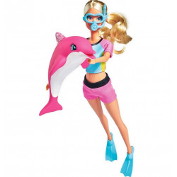 Steffi Búvár Baba Delfinnel Barbie Jellegű Babák
