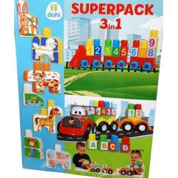 3 az Egyben Építő Kocka Fiús Játékok