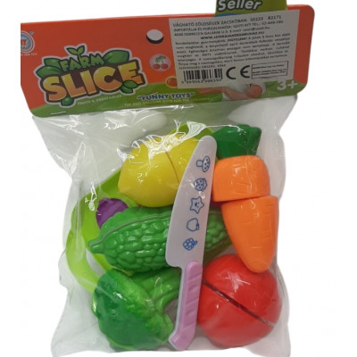 Tépőzáras Vágható Játék Ételek